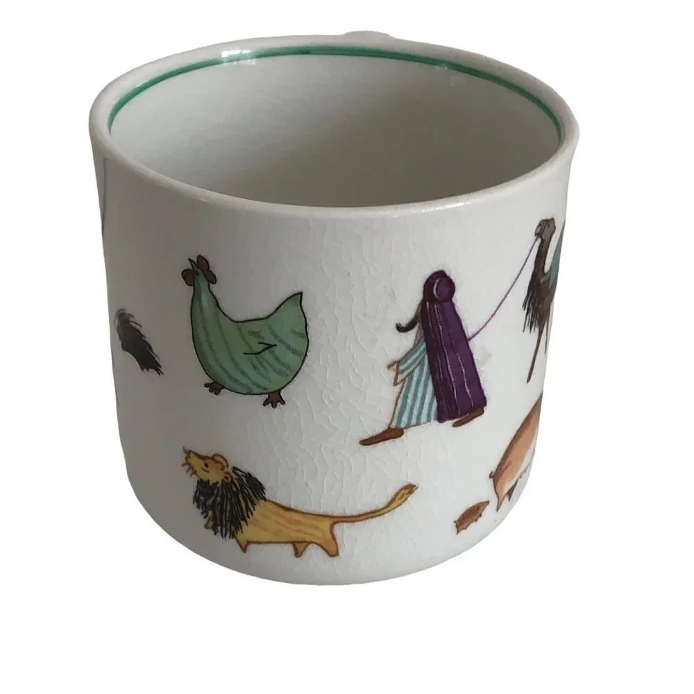 Arabia Finland Child Set Plate Cup Bowl Zoo Animals Parade Anja‎ Jurrikkala 50s